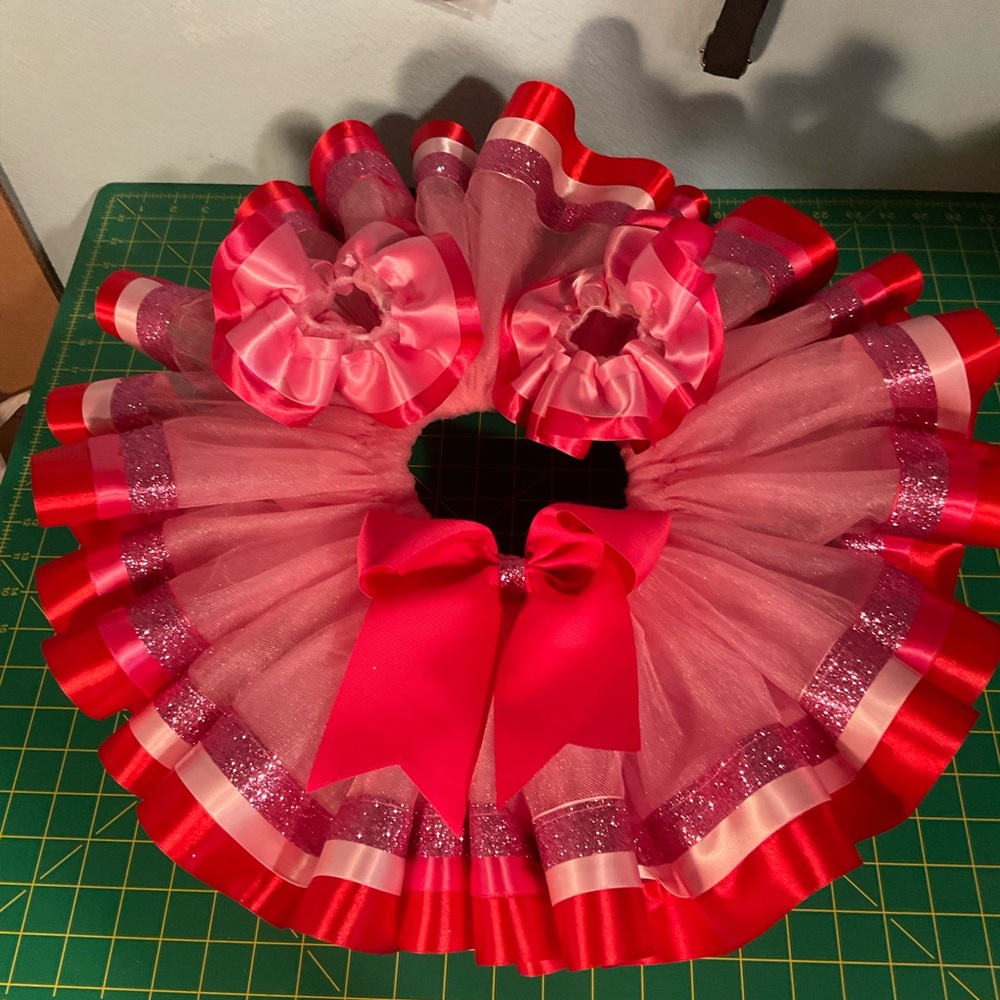 Beautiful pink Tutu and Tutu Socks Tops